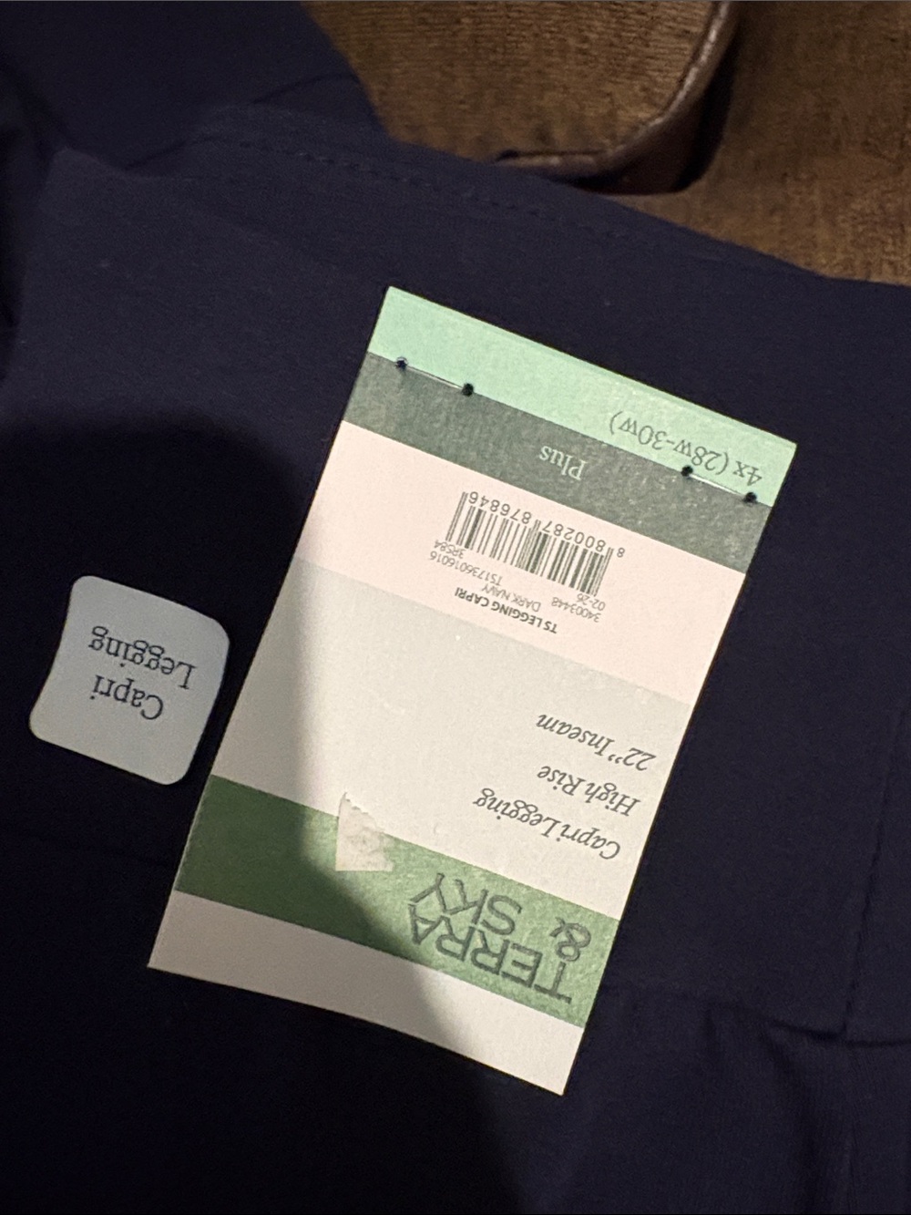 NWT 4X Terra and sky high rise capri leggings B15 - Picture 4 of 7